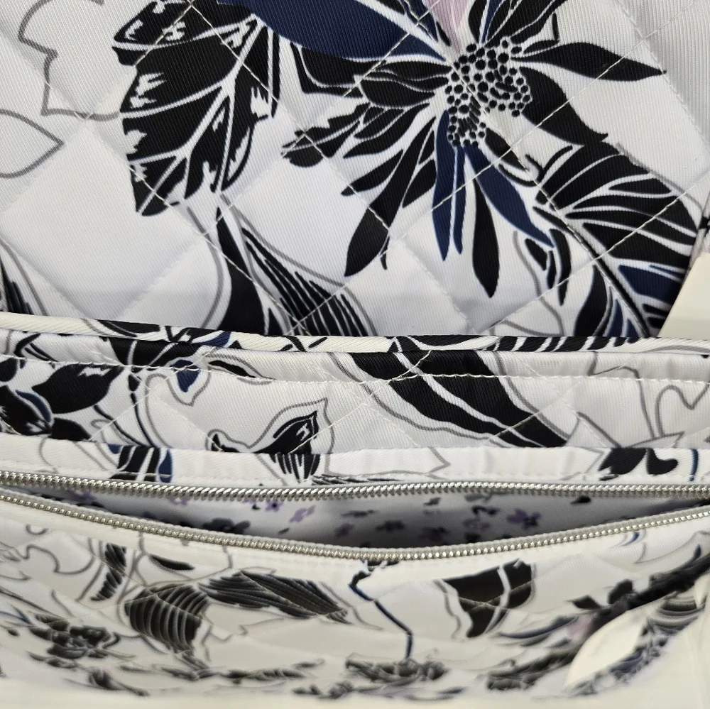 Vera Bradley Vera Tote Bag Twilight Garden - Picture 13 of 15